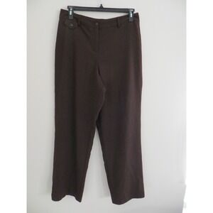 Dressbarn Women's Plus Size Casual Pants Brown Size 14‎